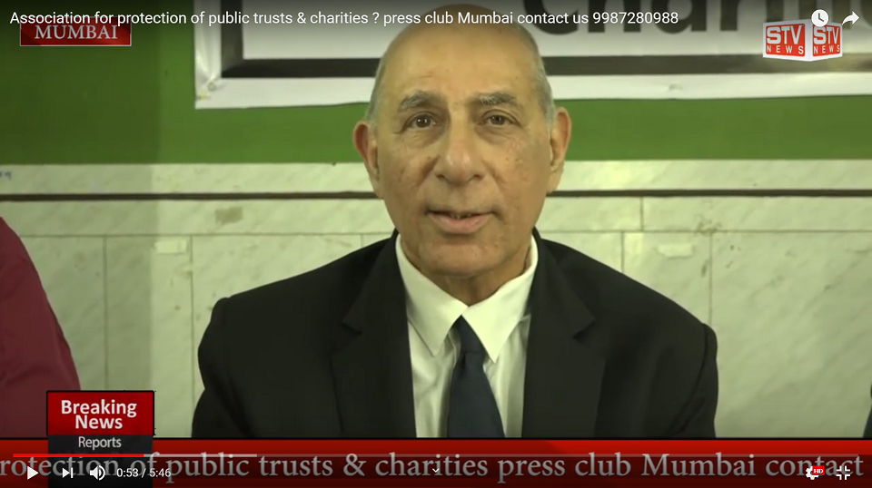STV News | Association for protection of public trusts & charities ? press club Mumbai...